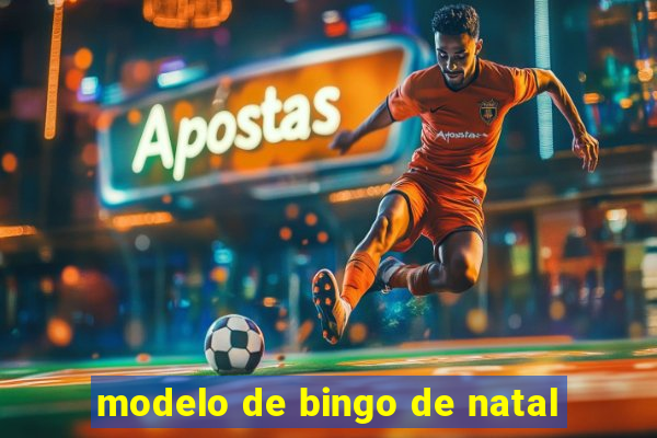 modelo de bingo de natal